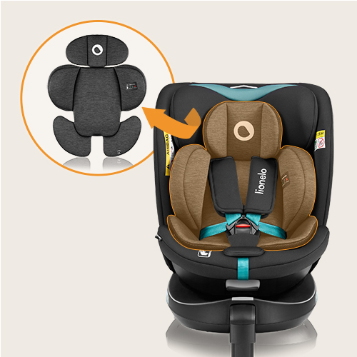 Lionelo Navy i-Size Black Turquoise — Kindersitz